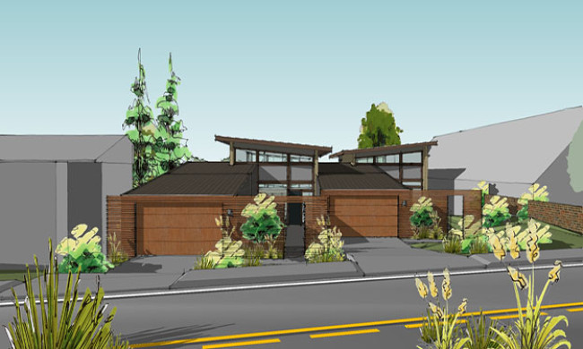 Photo of the East Bay Townhomes project