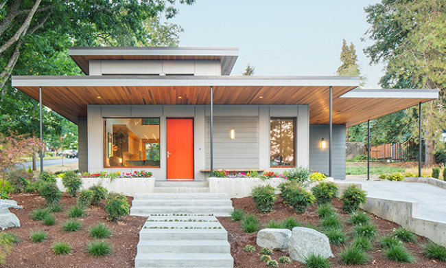 Photo of the Madison Passive House project