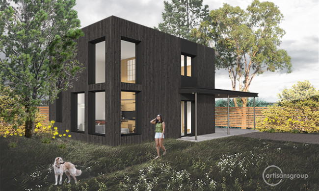 Photo of the Passive Prefab ADU project