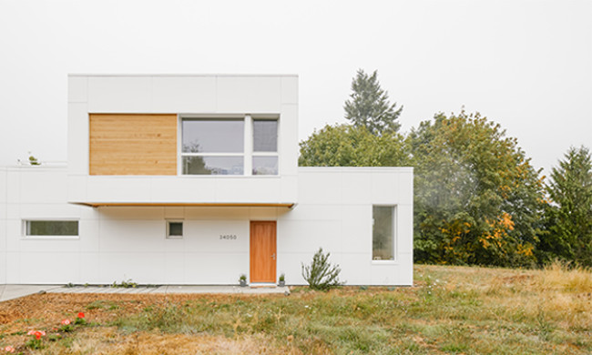 Photo of the Statera Passive House project