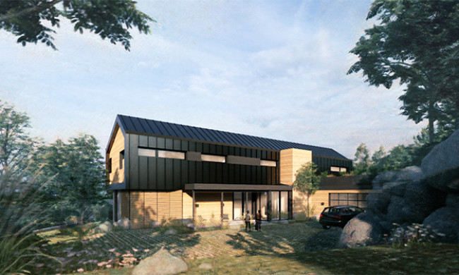 Photo of the Gig Harbor Passive House project