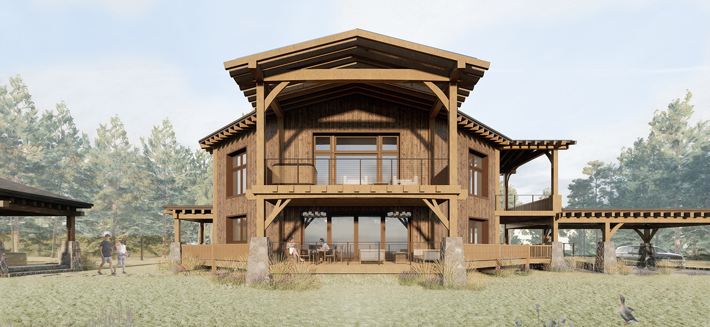 Project image for Temenos Passive Timberframe Octagon