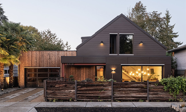 Photo of the Dogwood Net-Zero Passive House project