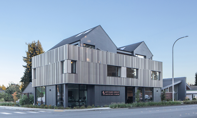 Photo of the AGAP Passive Mixed Use project